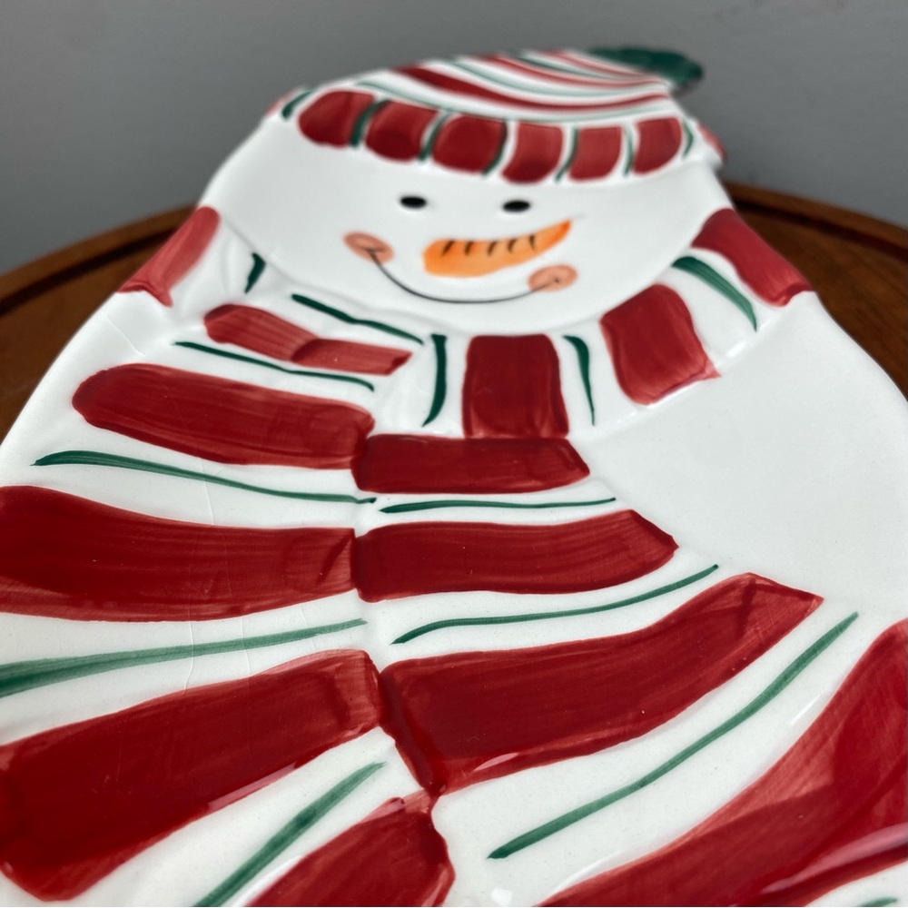 Snowman Serving Dish Christmas